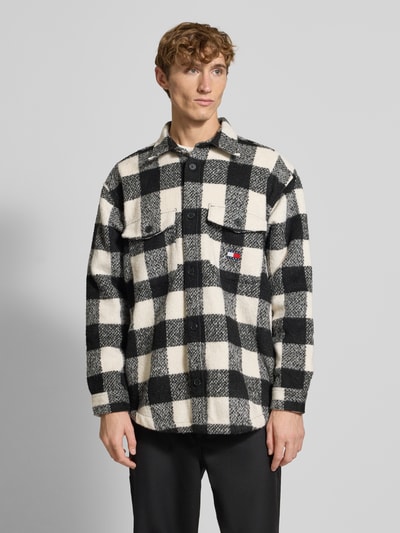 Tommy Jeans Regular fit overhemdjack met ruitmotief Zwart - 4
