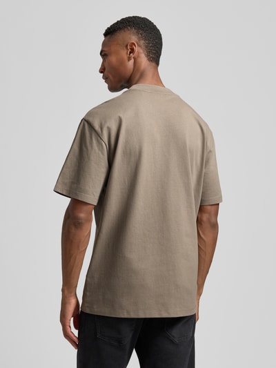 HUGO Regular Fit T-Shirt aus reiner Baumwolle Modell 'DAPOLINO' Hellbraun 5