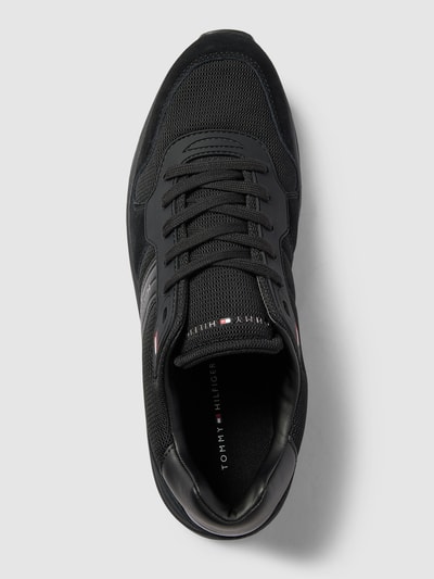 Tommy Hilfiger Sneakersy z detalami z logo model ‘MODERN CORPORATE MIX RUNNER’ Czarny 4