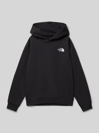 The North Face Oversized hoodie met logostitching, model 'Teen' Zwart - 1
