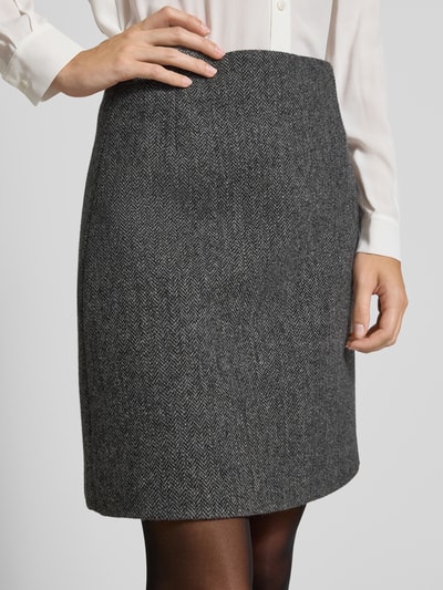 Weekend Max Mara Leicht ausgestellter Mini-Rock aus reiner Schurwolle Modell 'MARCHE' Dunkelgrau 3