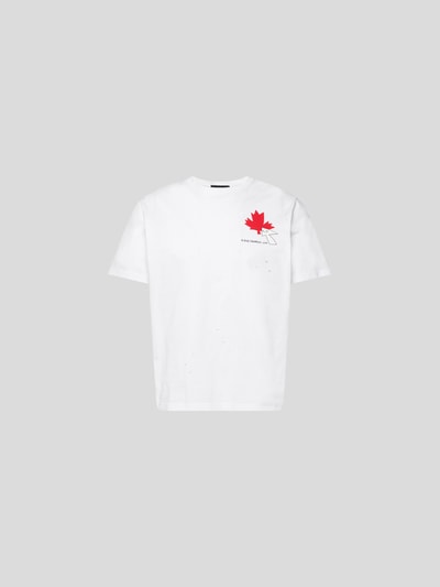 Dsquared2 T-Shirt mit Label-Print Weiß 2