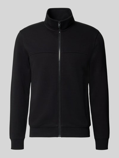 s.Oliver RED LABEL Regular Fit Sweatjacke aus Baumwoll-Mix Black 1