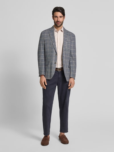 Jake*s Casual Fit Business-Hemd mit 1/2-Arm Sand 1