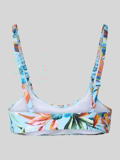 VENICE BEACH Bustier-Bikini-Oberteil mit floralem Allover-Print Modell 'Caru' Hellblau 3