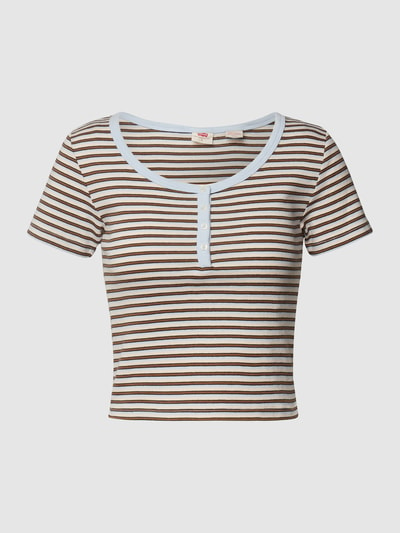 Levi's® Kort T-shirt met streepmotief Wit - 2