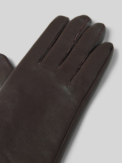 Roeckl Leren handschoenen van haarscherp nappaleer Donkerbruin - 3