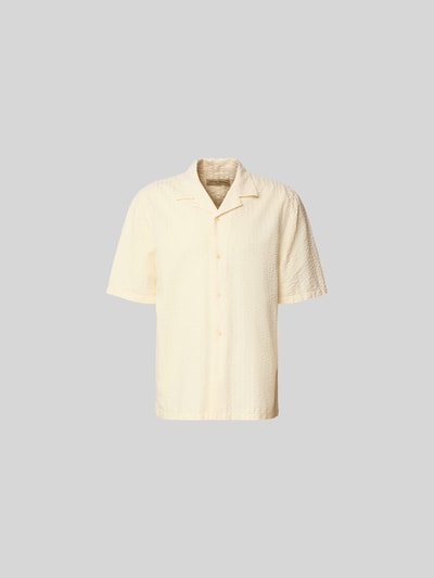 Officine Générale Regular Fit Freizeithemd aus Lyocell-Mix Offwhite 2