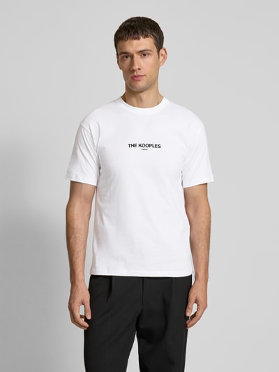 THE KOOPLES T-Shirt mit Label-Print Weiss 4