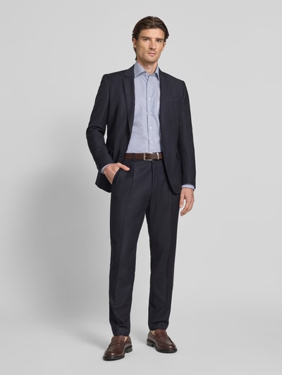 ETERNA Comfort Fit Businesshemd mit Knopfleiste Marine 1