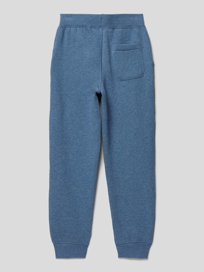 Polo Ralph Lauren Teens Sweatpants met labelstitching Rookblauw - 3