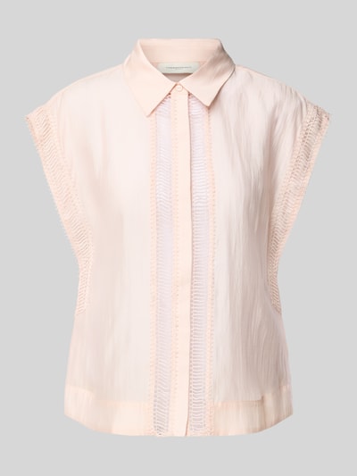 Copenhagen Muse Blouse met kapmouwen en blinde knoopsluiting, model 'MOLLY' Lichtroze - 2