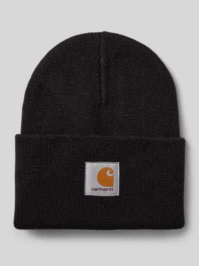 Carhartt Work In Progress Beanie mit Label-Patch Modell 'ACRYLIC WATCH HAT' Black 1