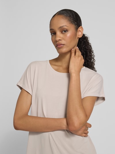 Christian Berg Woman T-shirt z mieszanki modalu z okrągłym dekoltem Piaskowy 3