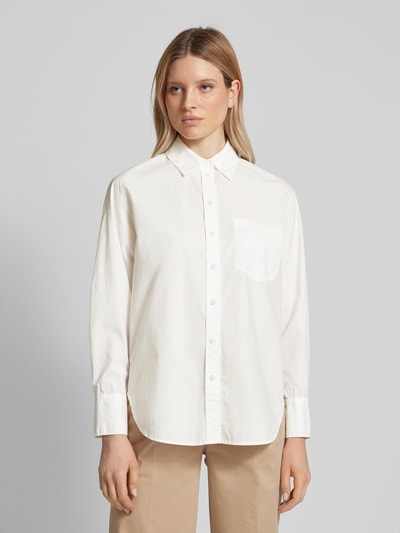 OPUS Overhemdblouse met opgestikte borstzak, model 'Futani' Wit - 4