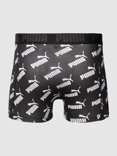 Puma Trunks mit Label-Print im 2er-Pack Black 3