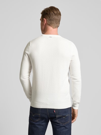 Antony Morato Strickpullover mit gerippten Abschlüssen Weiss 5