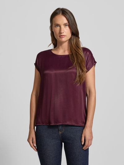 More & More T-shirt met ronde hals Bordeaux - 4