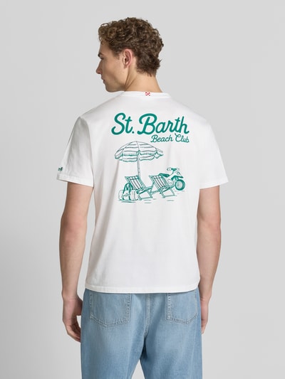 MC2 Saint Barth T-Shirt mit Label-Prints Modell 'PORTLAND' Weiss 5