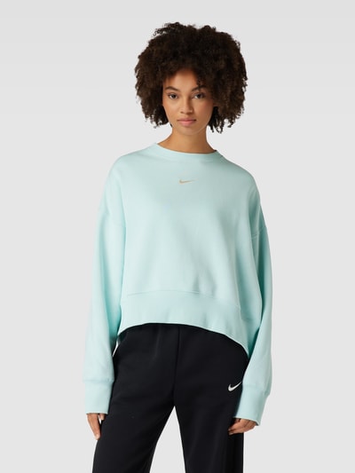 Nike Cropped Sweatshirt mit Label-Stitching Mint 4