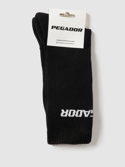 Pegador Socken mit Label-Schriftzug Black 3