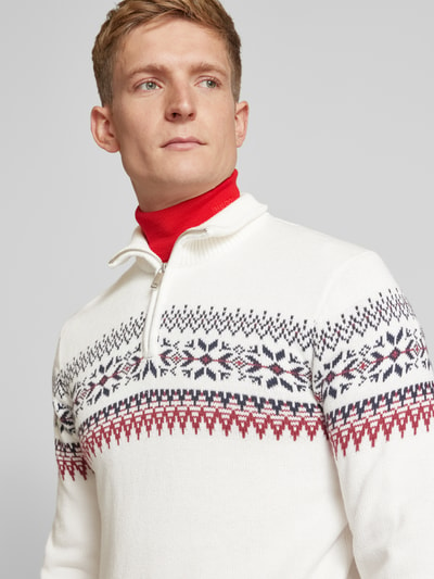 MCNEAL Gebreide pullover met opstaande kraag Offwhite - 3