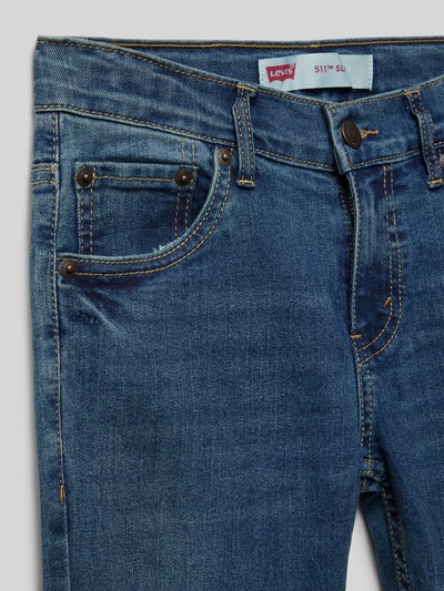 Levi’s® Kids Slim Fit Jeans mit Eingrifftaschen Modell '511' Blau 2