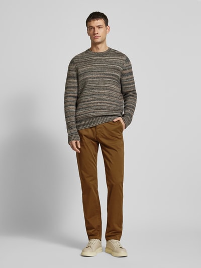 BOSS Orange Regular Fit Chino mit Gürtelschlaufen Oliv 1