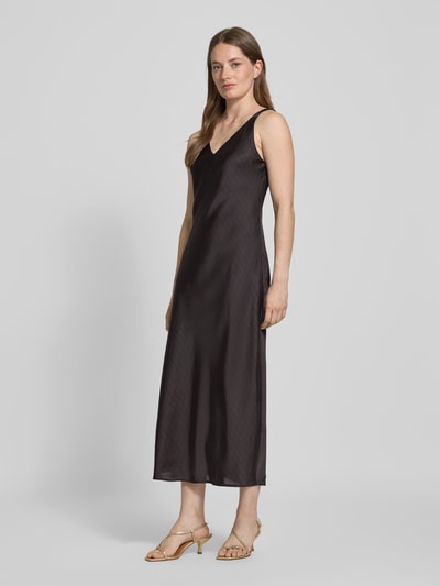 Someday Midikleid mit V-Ausschnitt Modell 'Qova' Dunkelblau 1