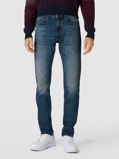 BOSS Orange Tapered Fit Jeans mit Eingrifftaschen Modell 'TABER' Hellblau 4