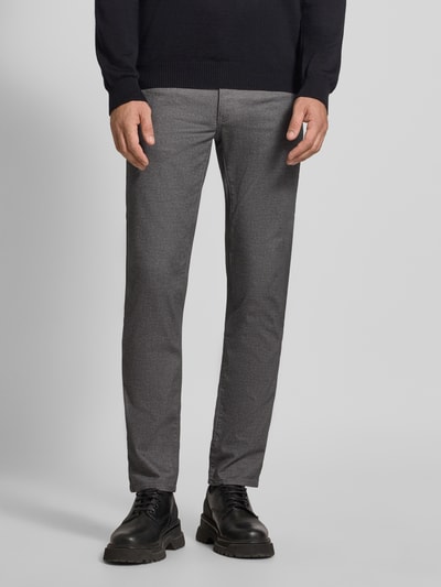 Brax Stoffen broek met viscose in 5-pocketmodel, model 'Cadiz' Zilver - 4