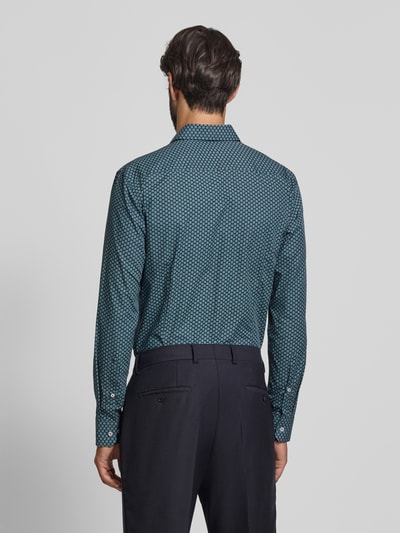 SEIDENSTICKER Slim fit zakelijk overhemd met kentkraag Groen - 5