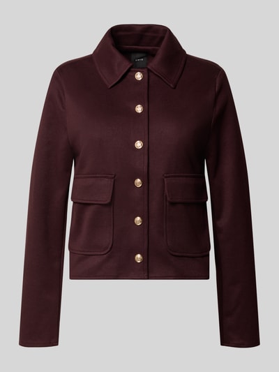 Zero Blazer mit Knopfleiste Bordeaux 2