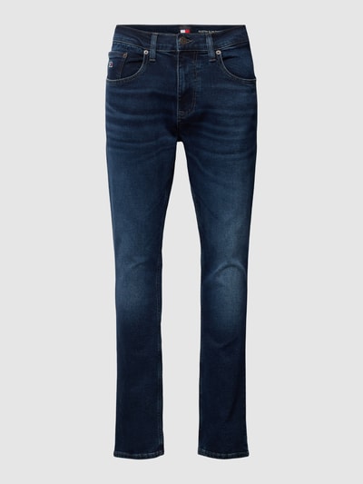 Tommy Jeans Jeansy o kroju slim tapered fit z wyhaftowanym logo model ‘AUSTIN’ Jeansowy niebieski 2