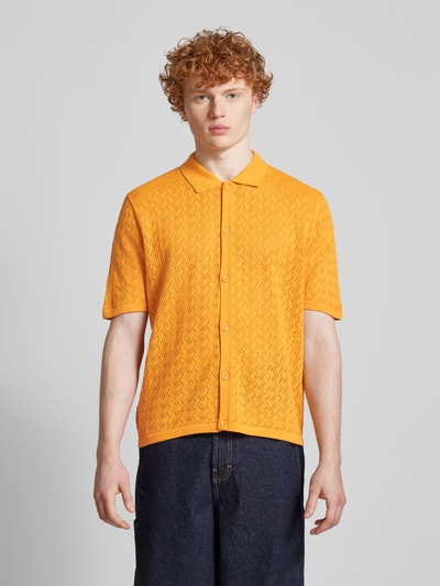 Jack & Jones Regular Fit Freizeithemd mit Polokragen Modell 'TYLER' Apricot 4