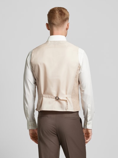 Jack & Jones Premium Slim Fit Anzugweste mit Paspeltaschen Modell 'RIVIERA' Sand 5