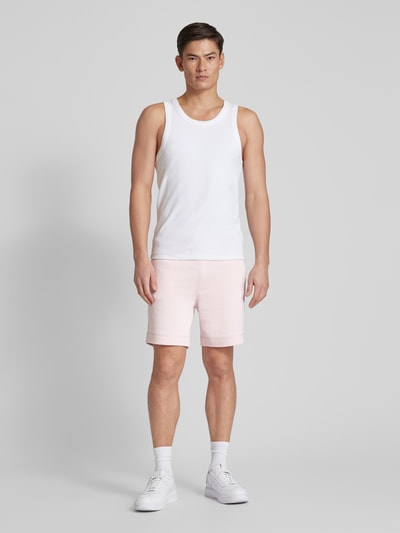 BOSS Orange Sweatshorts mit elastischem Bund Altrosa 1