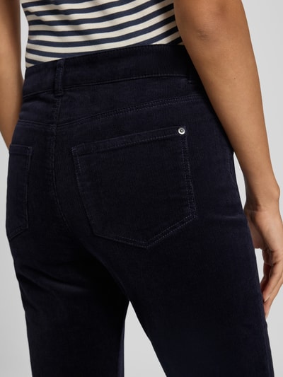 Christian Berg Woman Slim Fit Cordhose im 5-Pocket-Design Dunkelblau 3