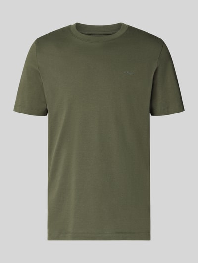 s.Oliver RED LABEL męski t-shirt o kroju regular fit z czystej bawełny Khaki 1