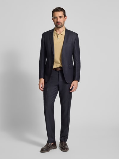 Christian Berg Men Regular fit poloshirt met korte knoopsluiting Zand - 1