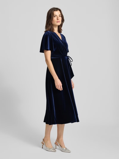 Christian Berg Cocktail Sukienka koktajlowa z dekoltem w serek Ciemnoniebieski melanż 1