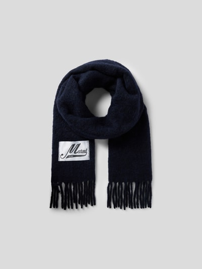 Marni Schal aus Woll-Mix Marine 2