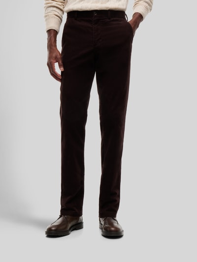 Tommy Hilfiger Slim Fit Cordhose aus Baumwoll-Mix Schoko 4