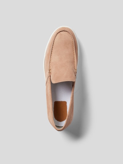 Doucal's Loafer aus Veloursleder Beige 4