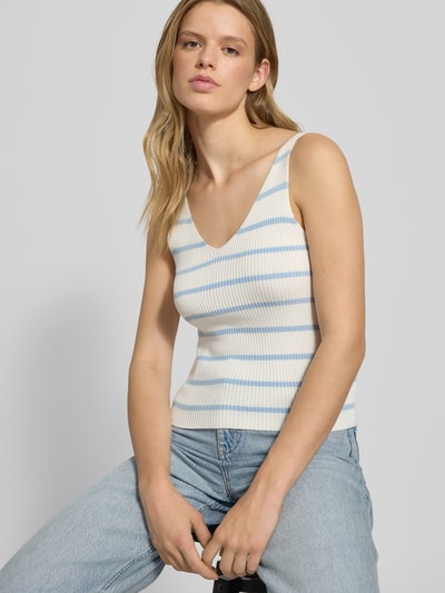 Only Slim Fit Tank Top aus Viskose-Mix Modell 'MEDDI' Ecru 3