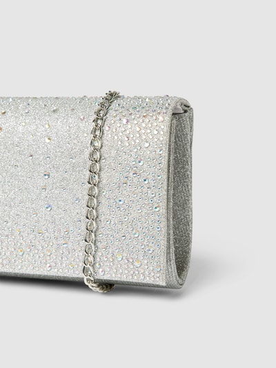 Jake*s Cocktail Clutch in envelopmodel met strass-steentjes Zilver - 3