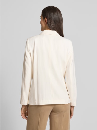 Oui Blazer aus Viskose-Mix mit Pattentaschen und Reverskragen Offwhite 5