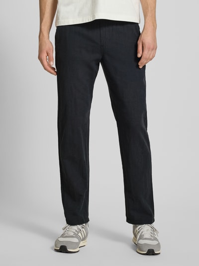 JACK & JONES Hose aus Baumwoll-Leinen-Mix Modell 'KANE' Black 4