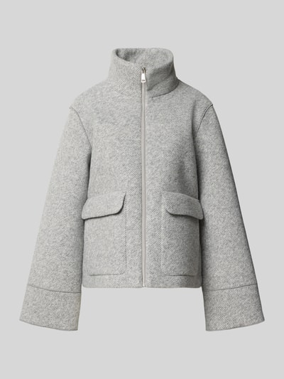 Christian Berg Woman Selection Wide fit jack met wol en viscose Middenbruin gemêleerd - 2