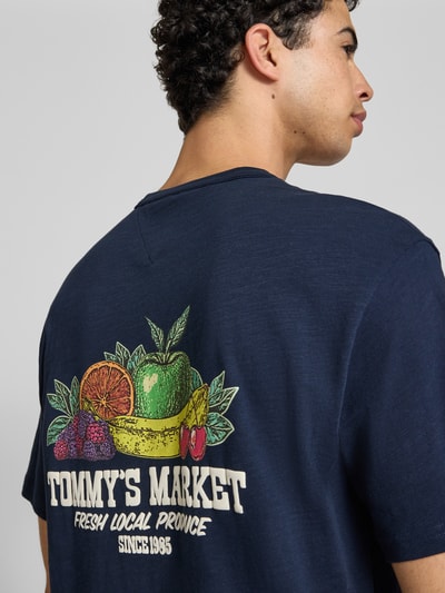 Tommy Jeans relaxed fit T-shirt van puur katoen Marineblauw - 3